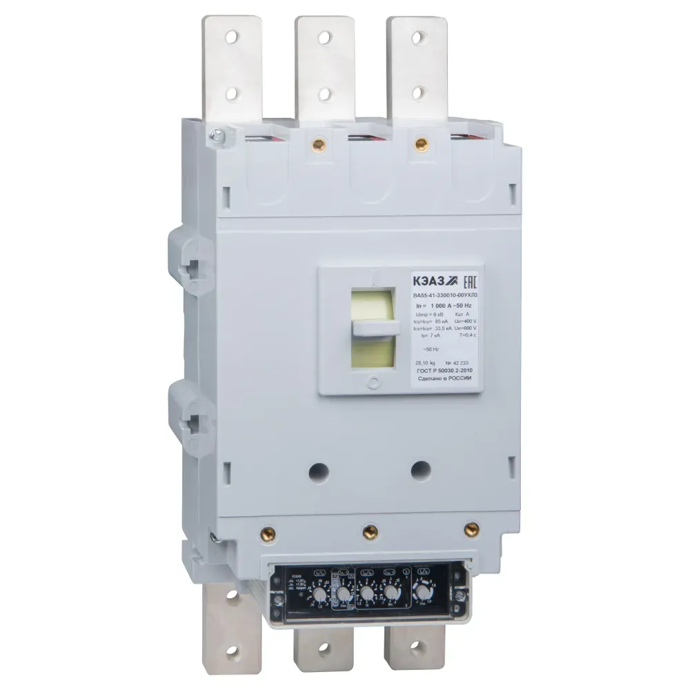 Выключатель автоматический ва55-41-330016-400а-690ac-ухл3- КЭАЗ 292166
