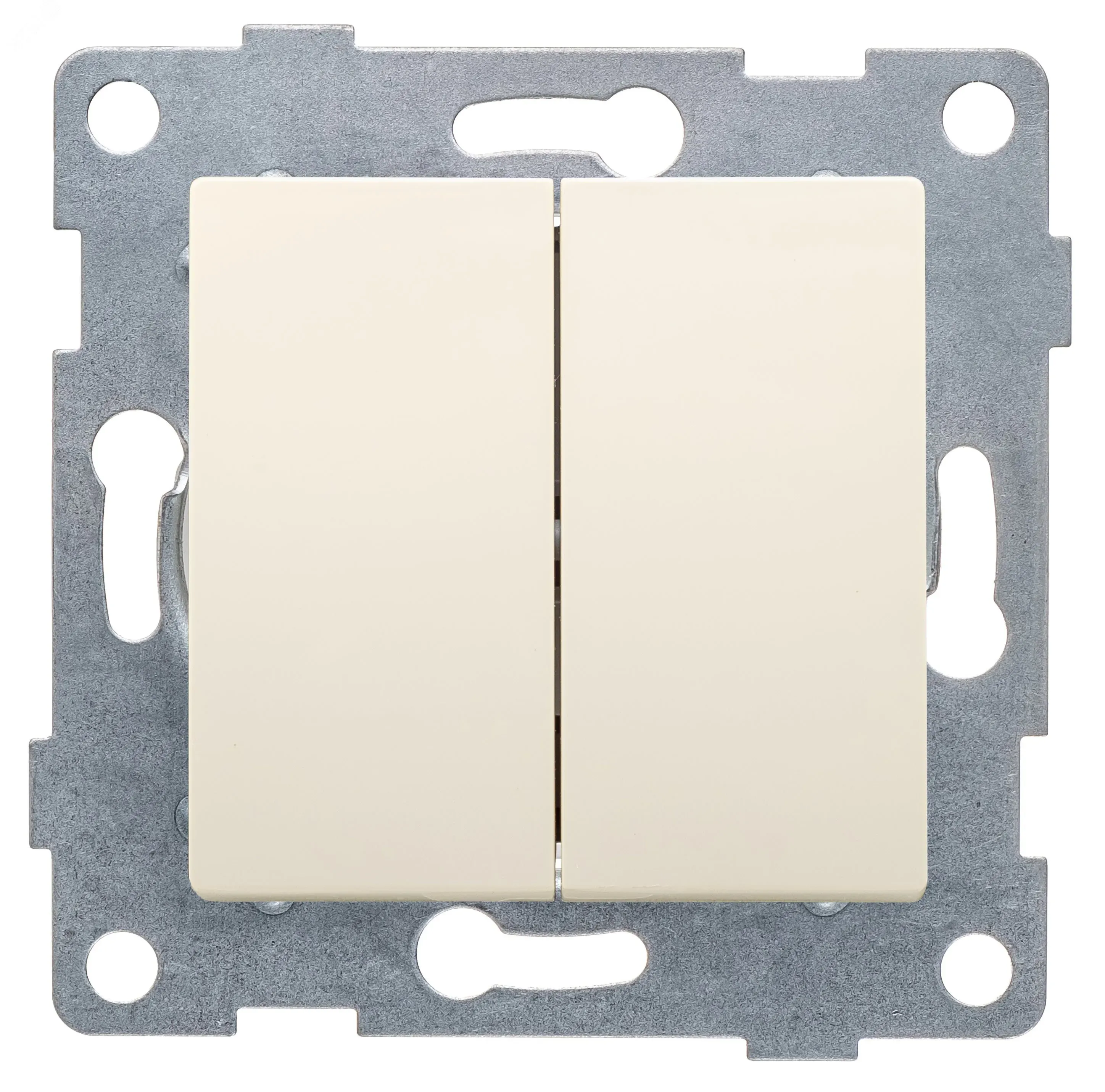 GUSI Ugra механизм выключателя 2кл., скрытая  установка,  10А, 250В. Цвет: бежевый. GUSI Electric С11В2-003