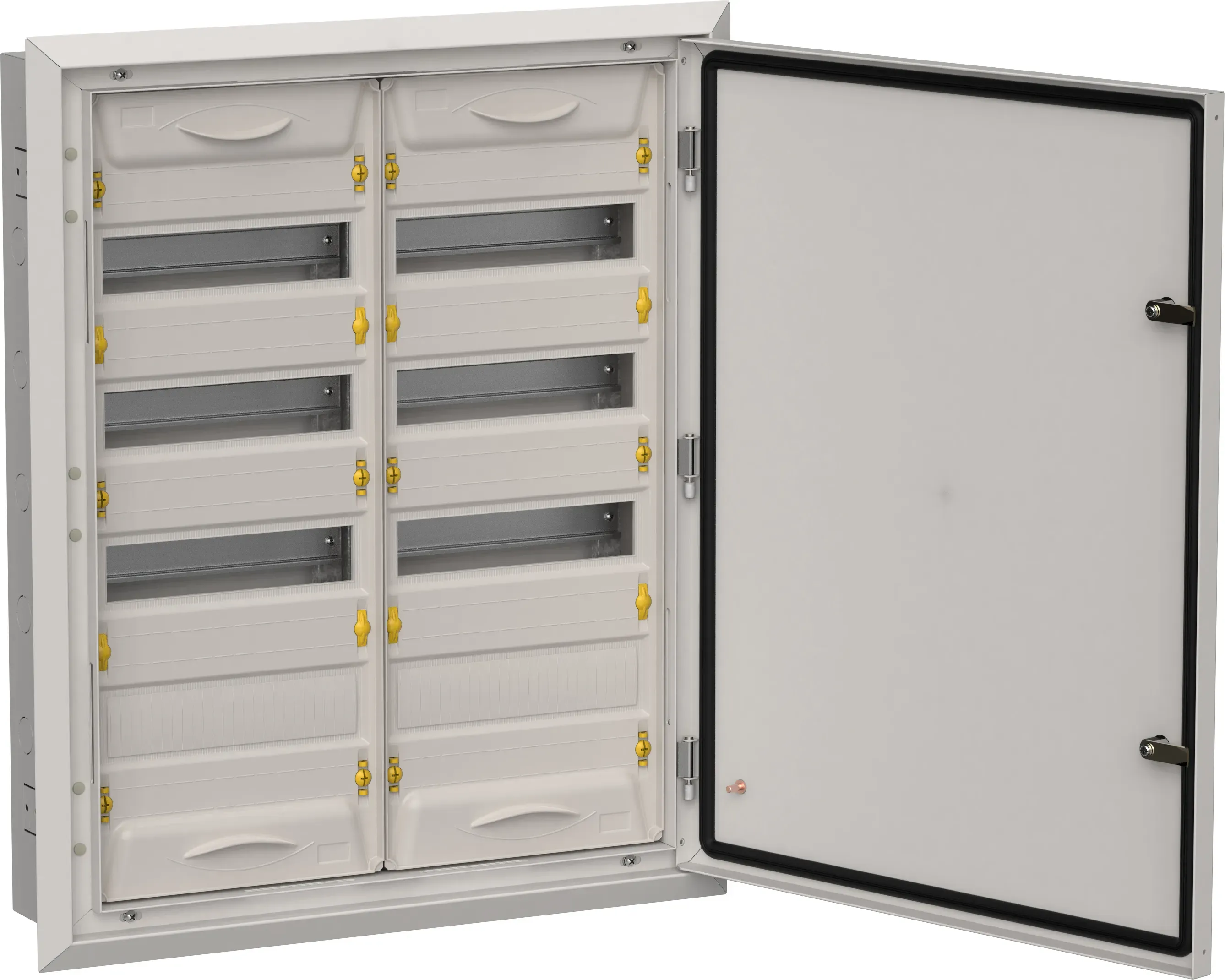 Titan 5 корпус металлический щрв-96 (2х48) 755х625х130мм ip31 серый (одна дверь) IEK TI5-50-V-2X048-31-7035