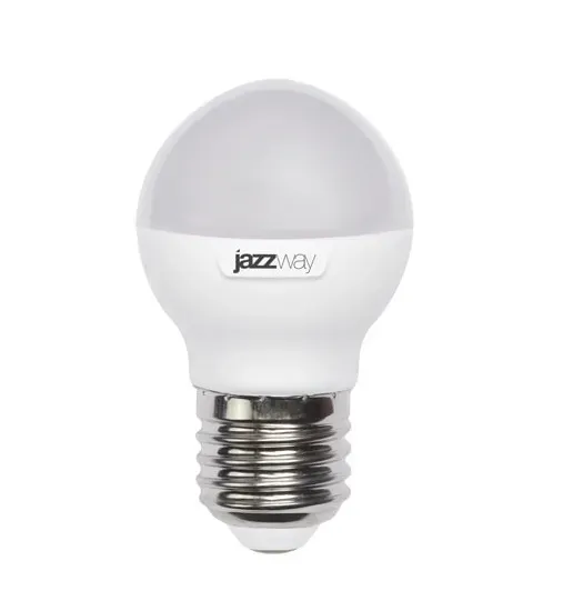 Лампа светодиодная led 9вт е27 теплый белый матовый шар JAZZWAY 2859631A