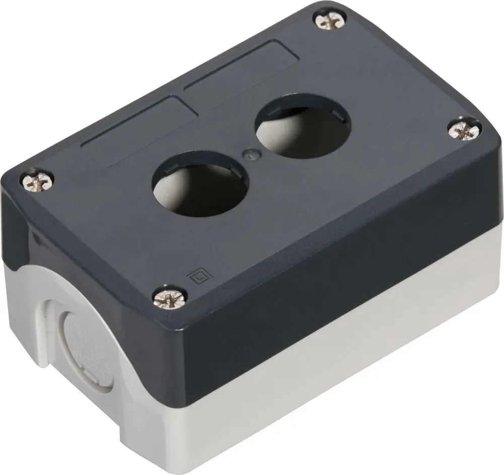 Пост кнопочный SALD02, 2 отверстия, серый SE (Systeme) SALD02