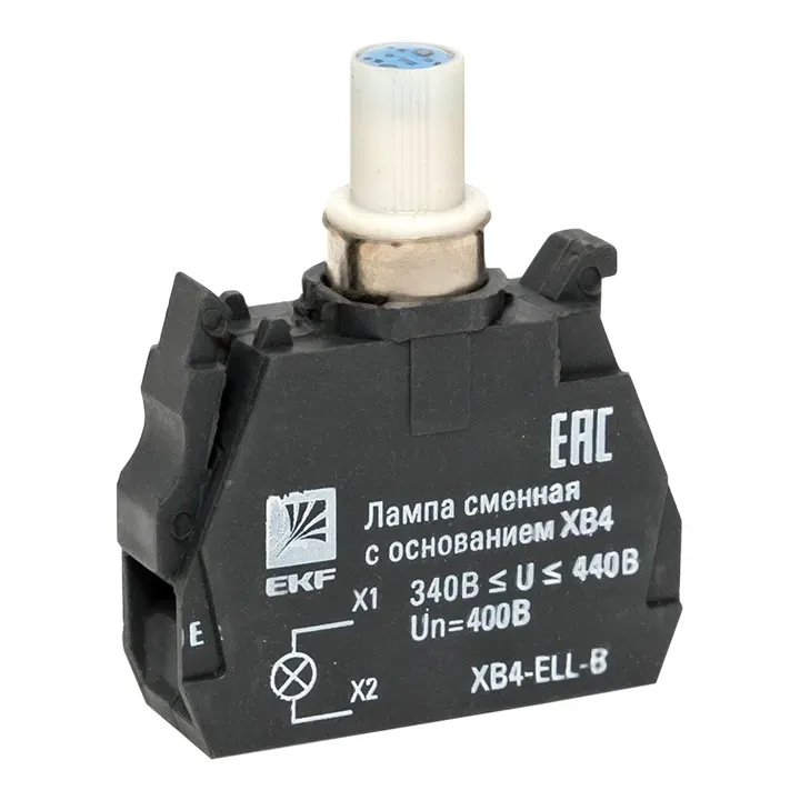 Лампа сменная c основанием XB4 синяя 400В PROxima EKF XB4-ELL-B