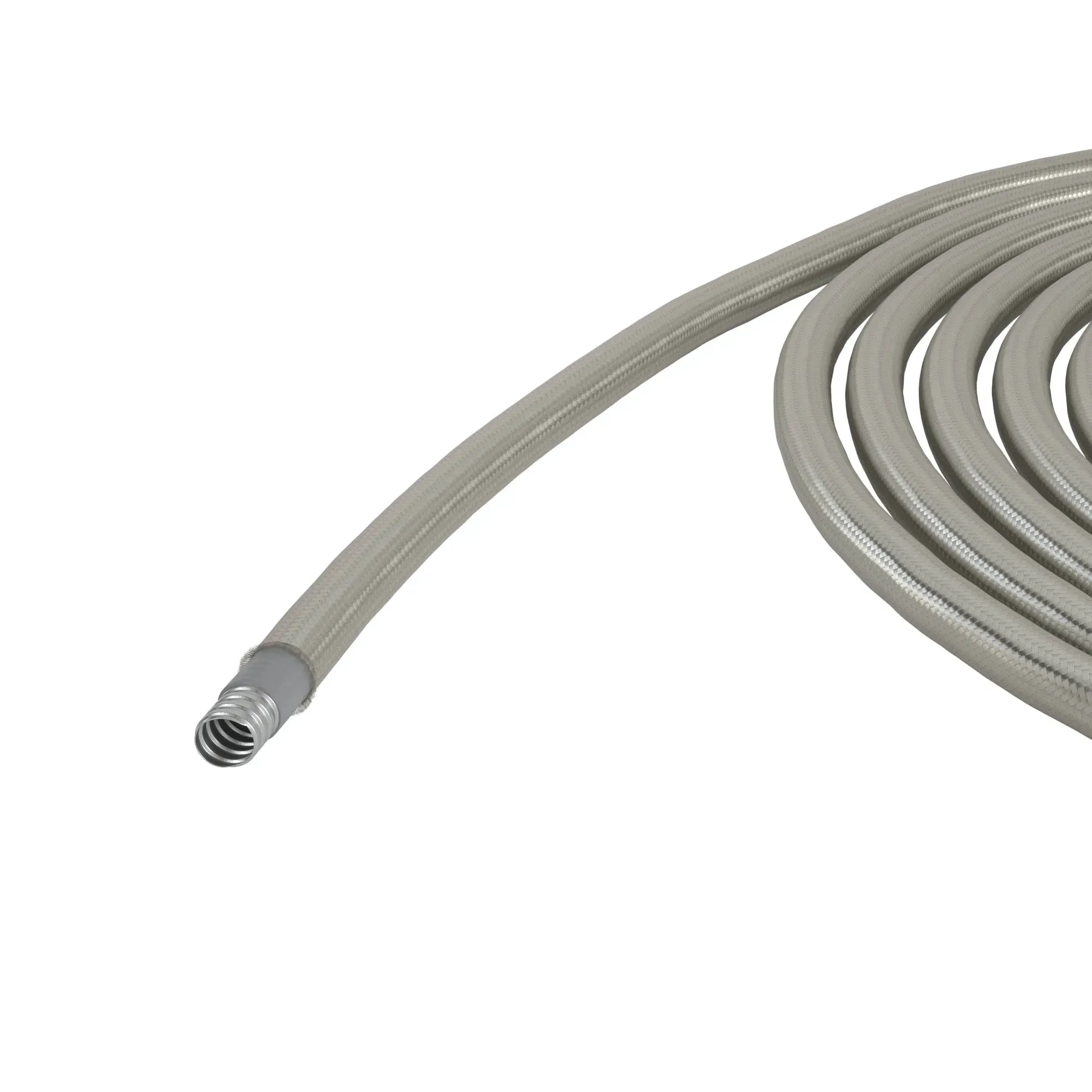 Металлорукав DN 26мм в гладкой SEBS изоляции и оплетке из нержавеющей стали, Dвн 26,5 мм, Dнар 34,0, 25 м DKC 607STX032