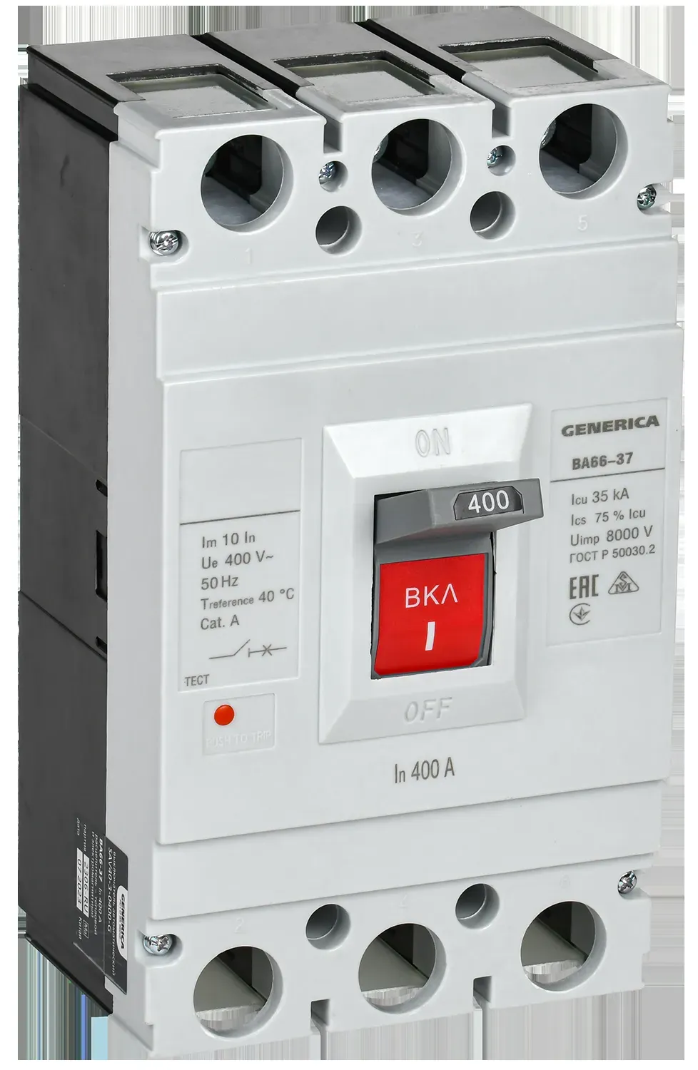 Выключатель автоматический ва66-37 3р 400а 35ка generica IEK SAV40-3-0400-G