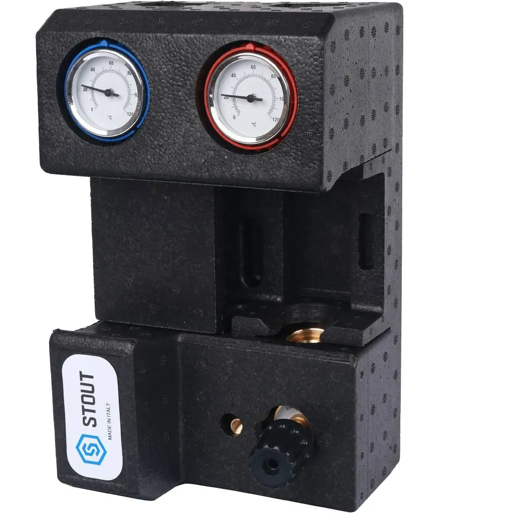 Группа насосная с 3-х ходовым приводным смесителем 3/4' без насоса STOUT RG008TI3OFL0KJ