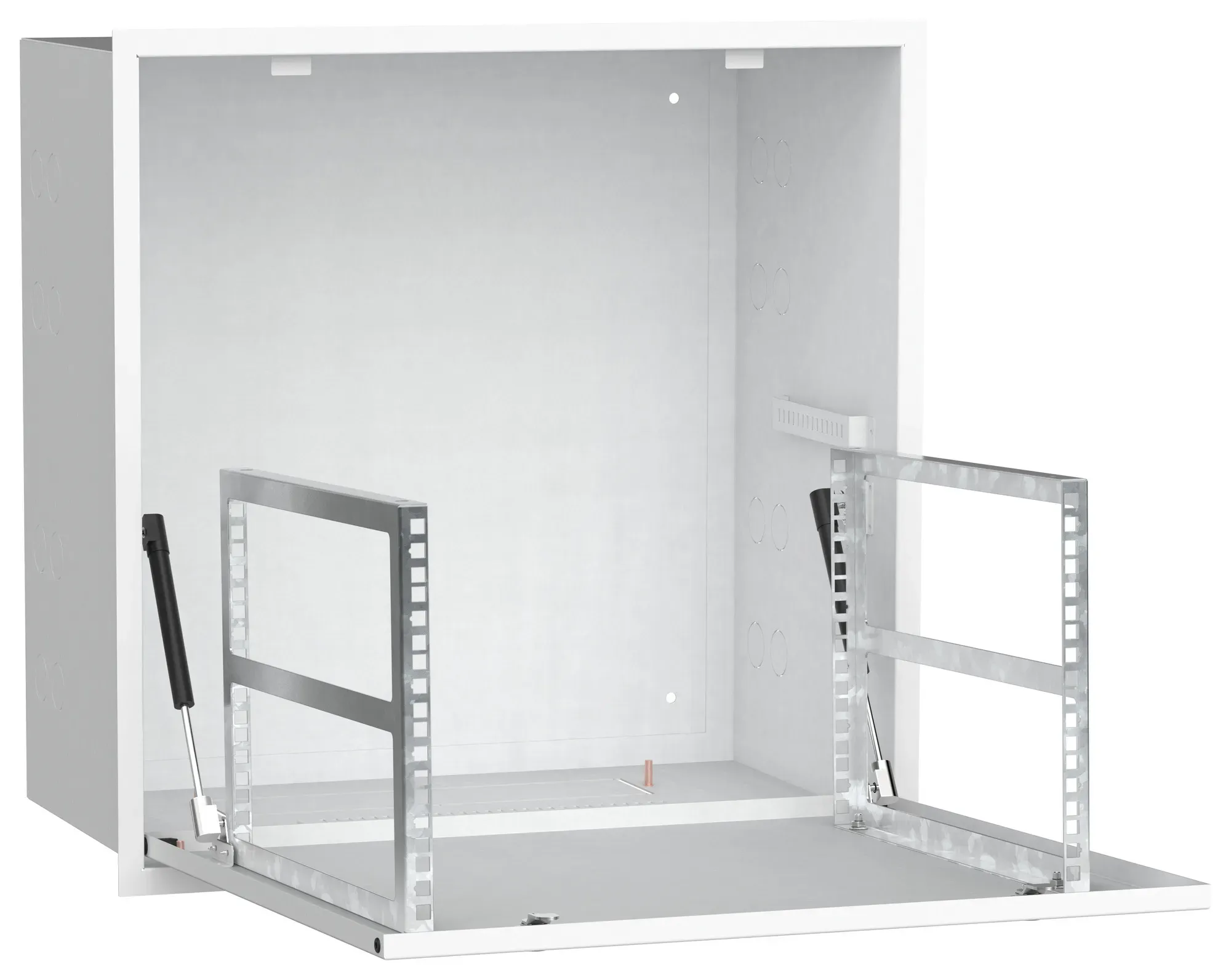 Шкаф linea r встраиваемый потолочный 6u 600х600мм дверь металлическая белый ITK LR16-6U66-MF