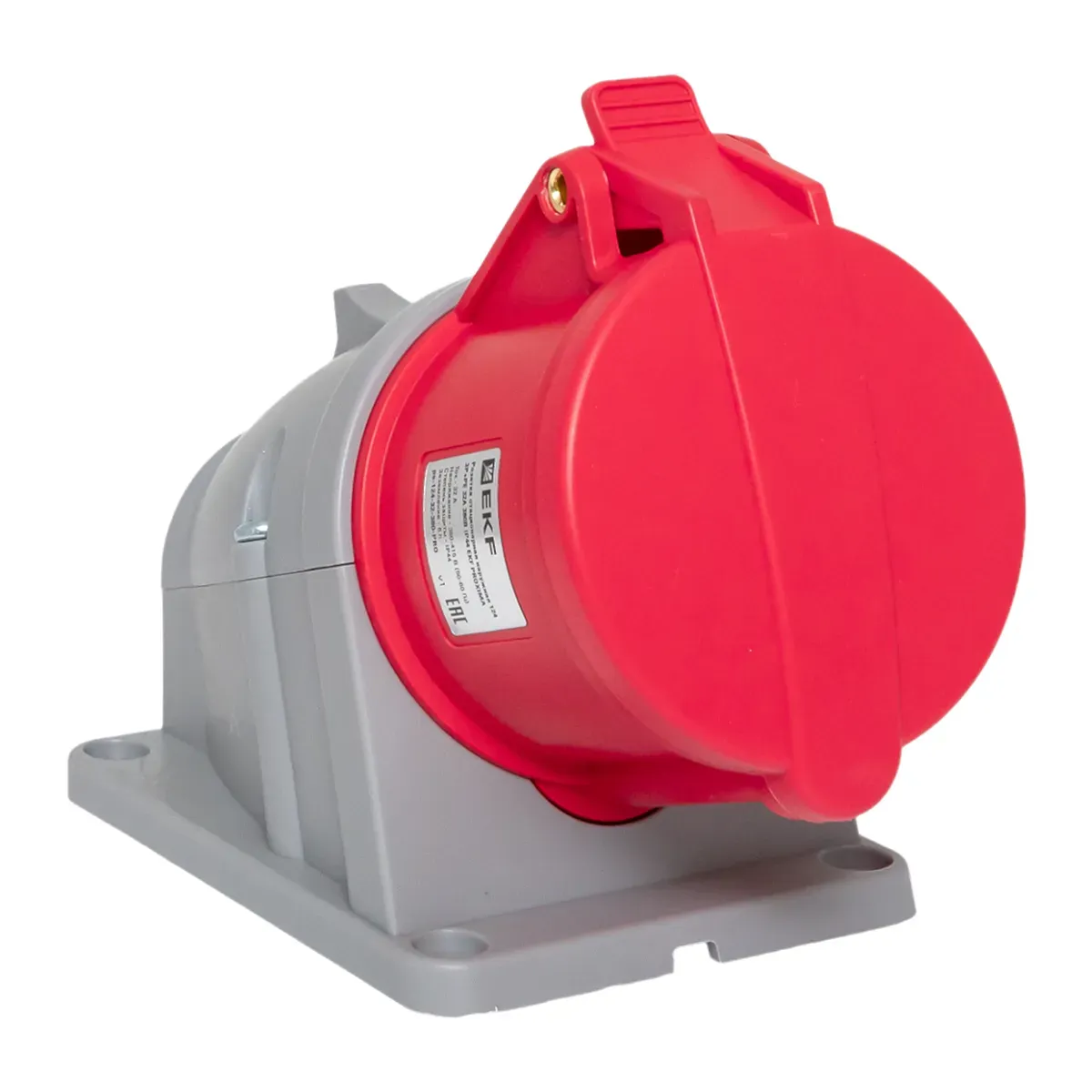 Розетка стационарная наружная 124 3р+ре 32а 380в ip44 ekf proxima EKF PS-124-32-380-PRO
