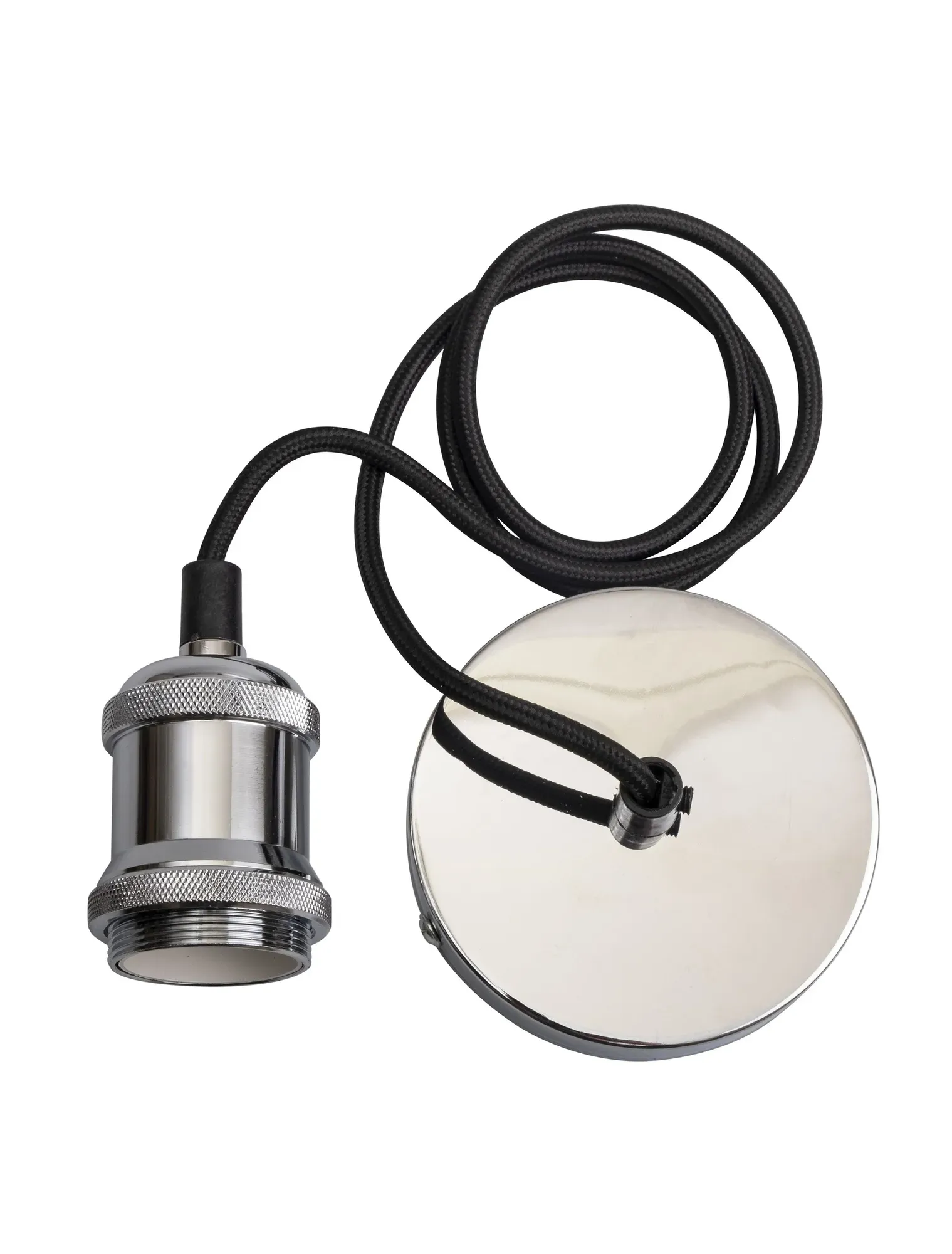 Патрон декоративный RETRO, провод 1м Е27 хром Jazzway JazzWay 5015951