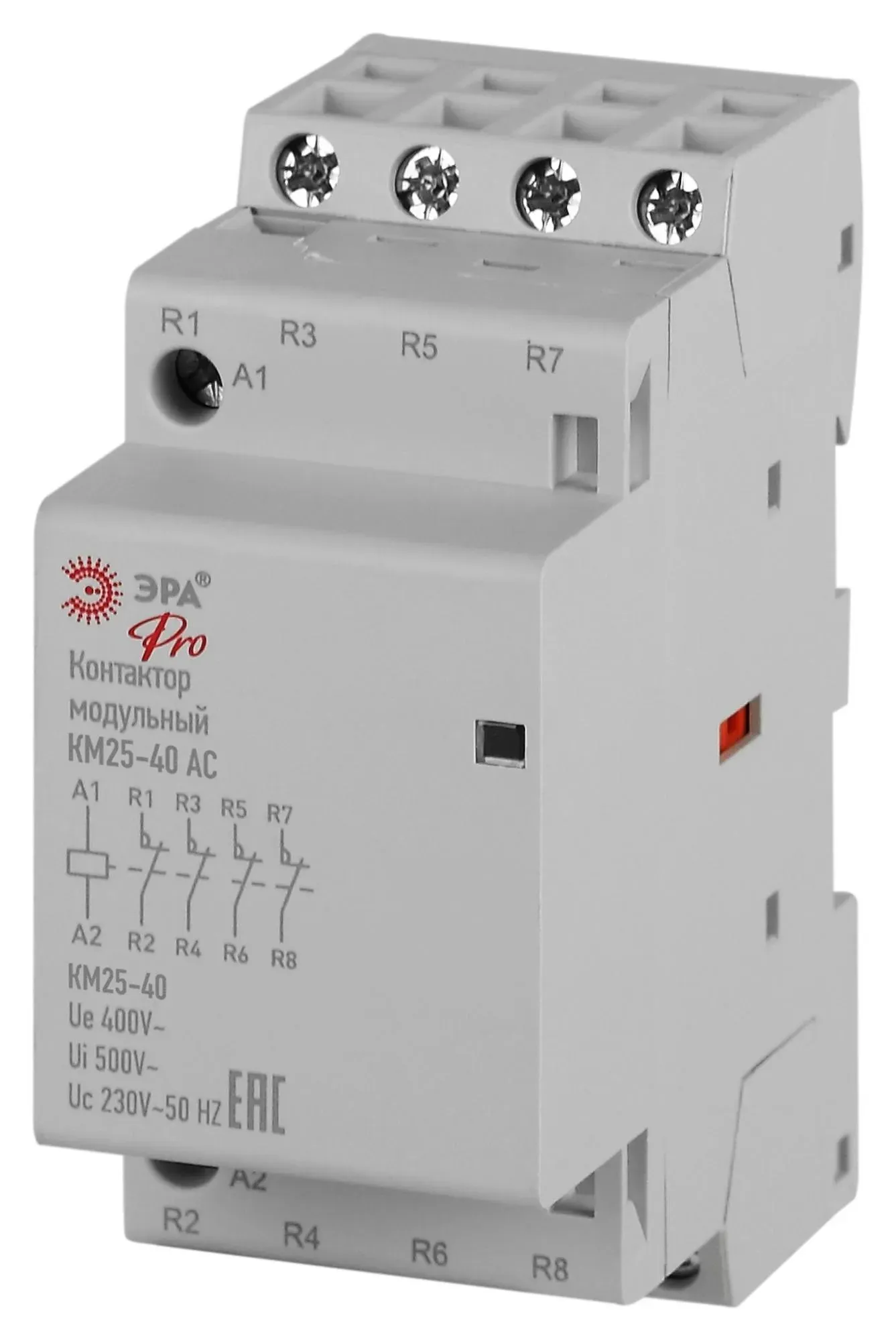 Контактор модульный PRO NO-902-330 КМ25-04 АС ЭРА Б0062286