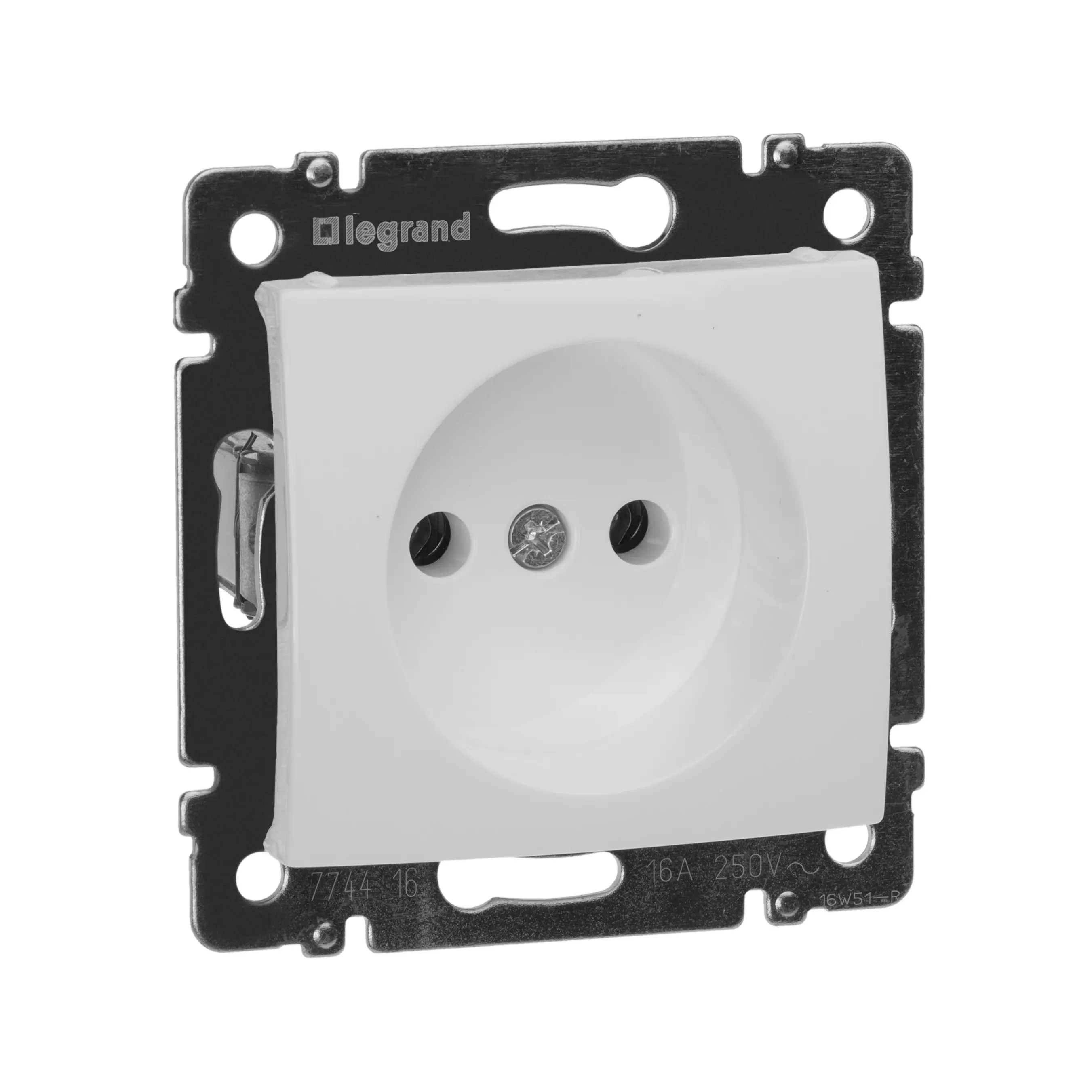 VALENA Розетка без заземления без шторок в рамку белая LEGRAND 774416