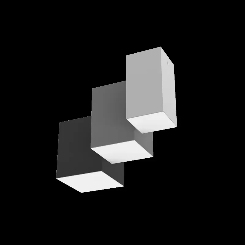 Светильник светодиодный DL-Box накладной 9Вт 3000К 90x90x170мм белый муар с рассеивателем опал