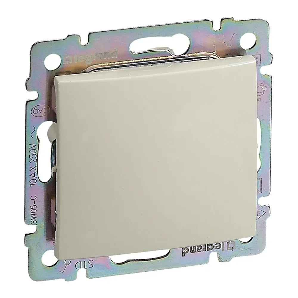 Выключатель одноклавишный, в рамку, слоновая кость LEGRAND 695600