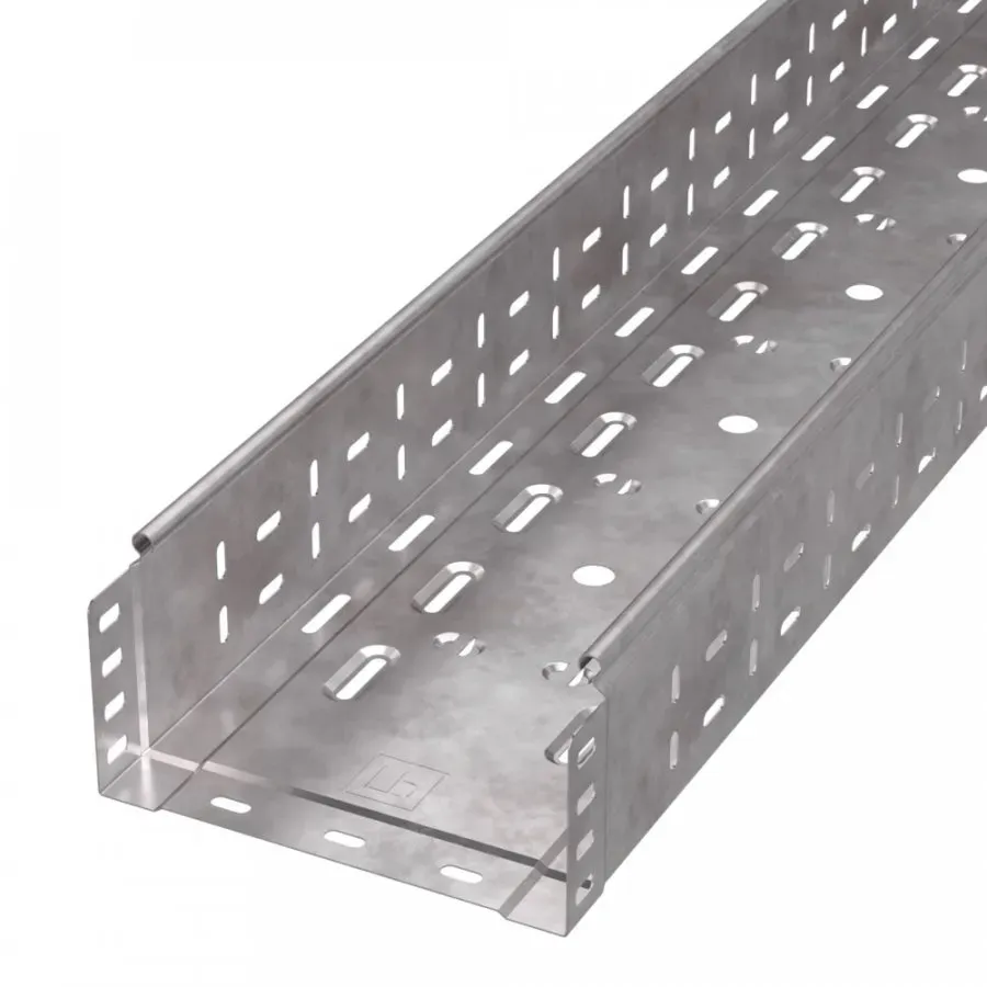 Лоток перфорированный стандарт inox (aisi 409) 200х100х3000 (0,8 мм) (6 м/уп) ПРОМРУКАВ PR16.2416