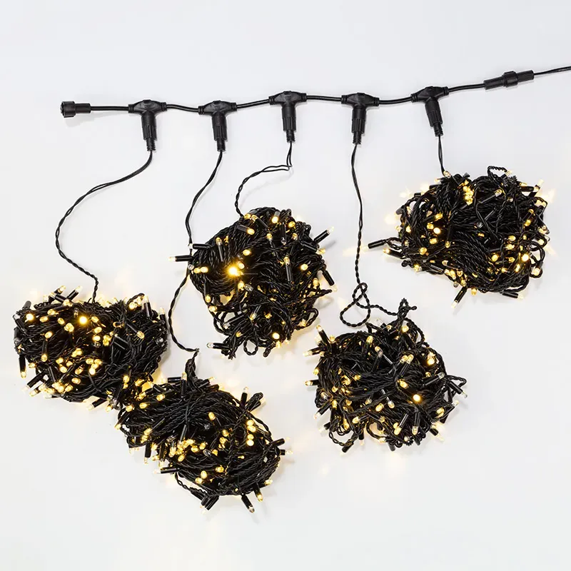 Гирлянда LED ClipLight 24 V, 5 нитей по 20 м, диоды тёплый белый, Flashing Neon-Night 323-606