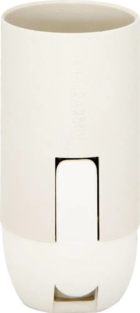 Патрон подвесной Е14 пластик белый FERON 22346