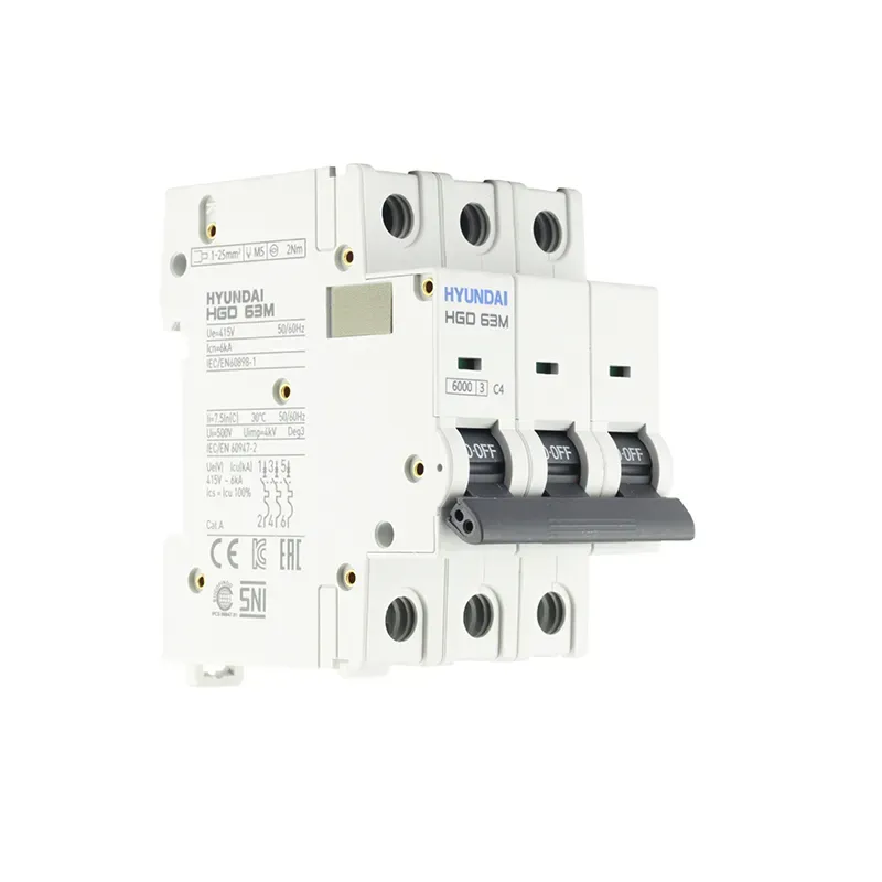 Автоматический выключатель hgd63-m 3pmbs0000c 00025 3 полюса, 25а, ток к.з. 6ka, хар-ка b (standard) ЭЛКОМ 13.04.000881