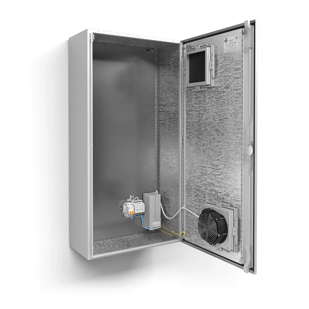 Термошкаф с обогревом и активной вентиляцией, ip55, -50град. до +50град.с, 600x1200x300 мм ТАХИОН-КЛИМАТ 52004