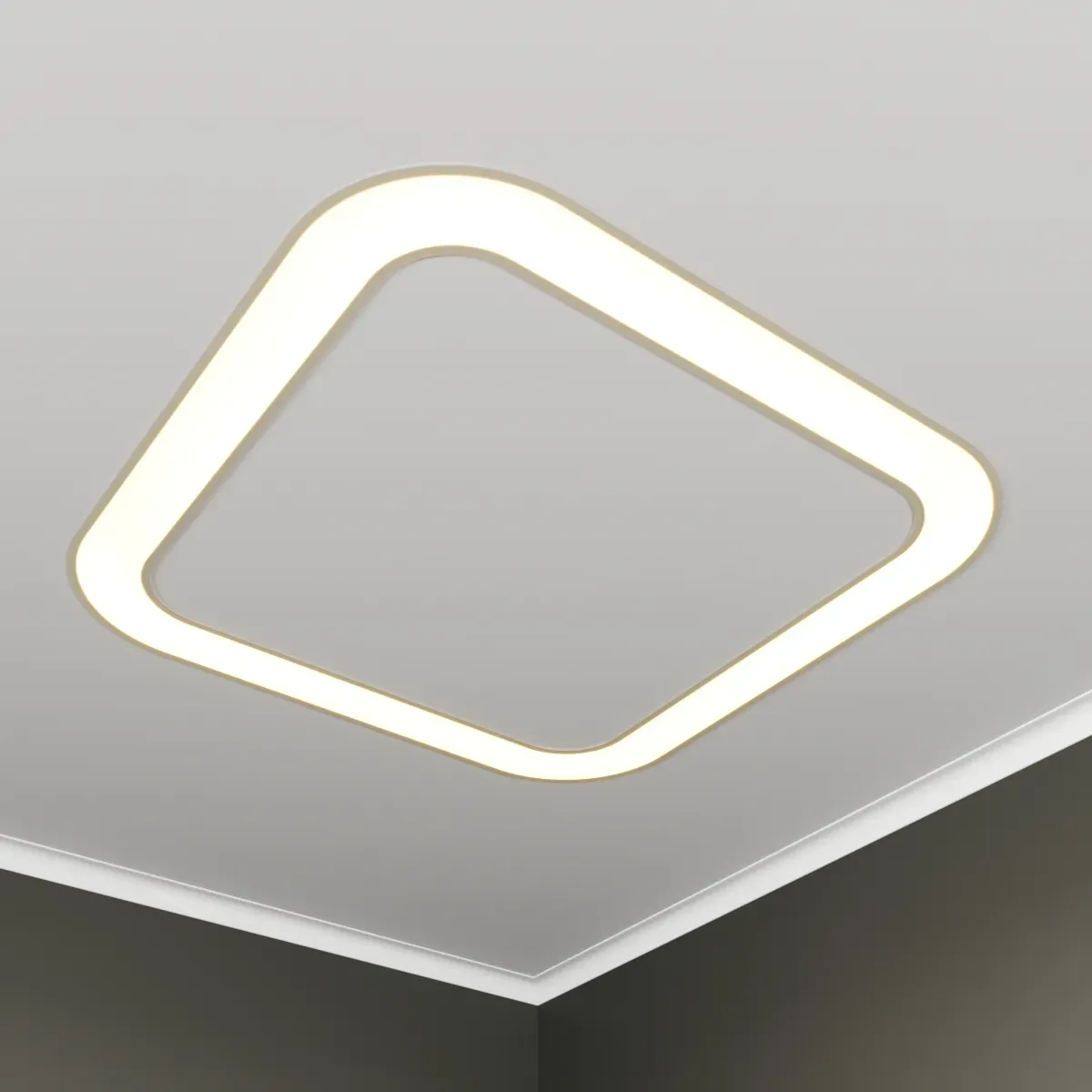 Светильник светодиодный RVE-LBX-HOLE-BOX-SOFT-1030-V (Квадрат закругл. с отв. 1030х1030х100мм S80мм 88Вт встраиваемый 4000K Белый) RVElektro RVE00003114