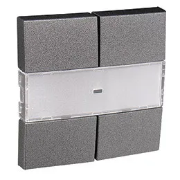 Efapel 90600 TIS Клавиша для четырехкнопочного механизма, серый Efapel 90600 TIS