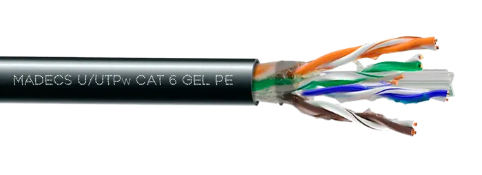 Витая пара U/UTPw 4PR 23AWG Cat.6 OUTDOOR Наружная неэкранированная с гидрофобным з(DCM Test Report)