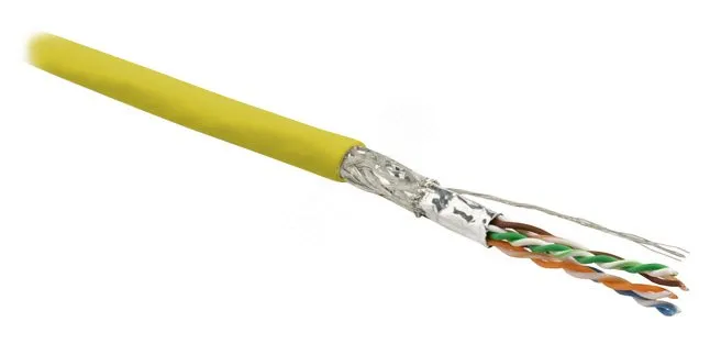 Витая пара SF/UTP кат 6 4 пары AWG26 patch IN LSZH нг(А)-HF желтый 500м