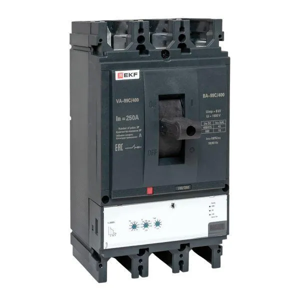 Выключатель автоматический ва-99c 400/250а 3p 45ка EKF MCCB99C-400-250