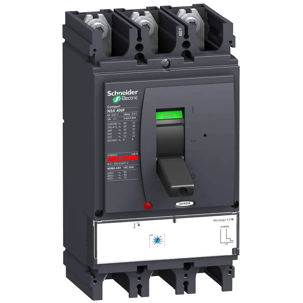 Выключатель автоматический 3П3Т MICROLOGIC 1.3 M 320A NSX400N SE (Schneider) LV432749