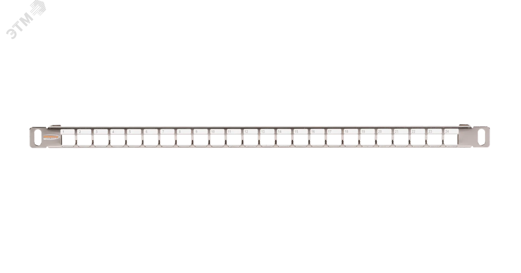 Патч-панель 19'' 0.5U наборная под 24 модуля Keystone UTP/STP металлик