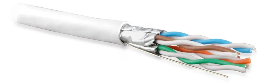 Витая пара U/FTP кат 6a 4 пары AWG23 solid IN LSZH нг(А)-HF белый 500м