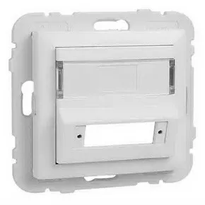 Efapel 90448 SBR Лицевая панель для оптоволоконного коннектора типа 2*SC, белый Efapel 90448 SBR