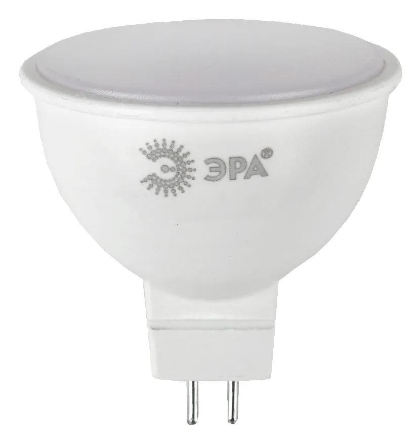 Лампа светодиодная ECO LED MR16-5W-840-GU5.3 (диод, софит, 5Вт, нейтр, GU5.3) (10/100/4000) ЭРА Б0019061