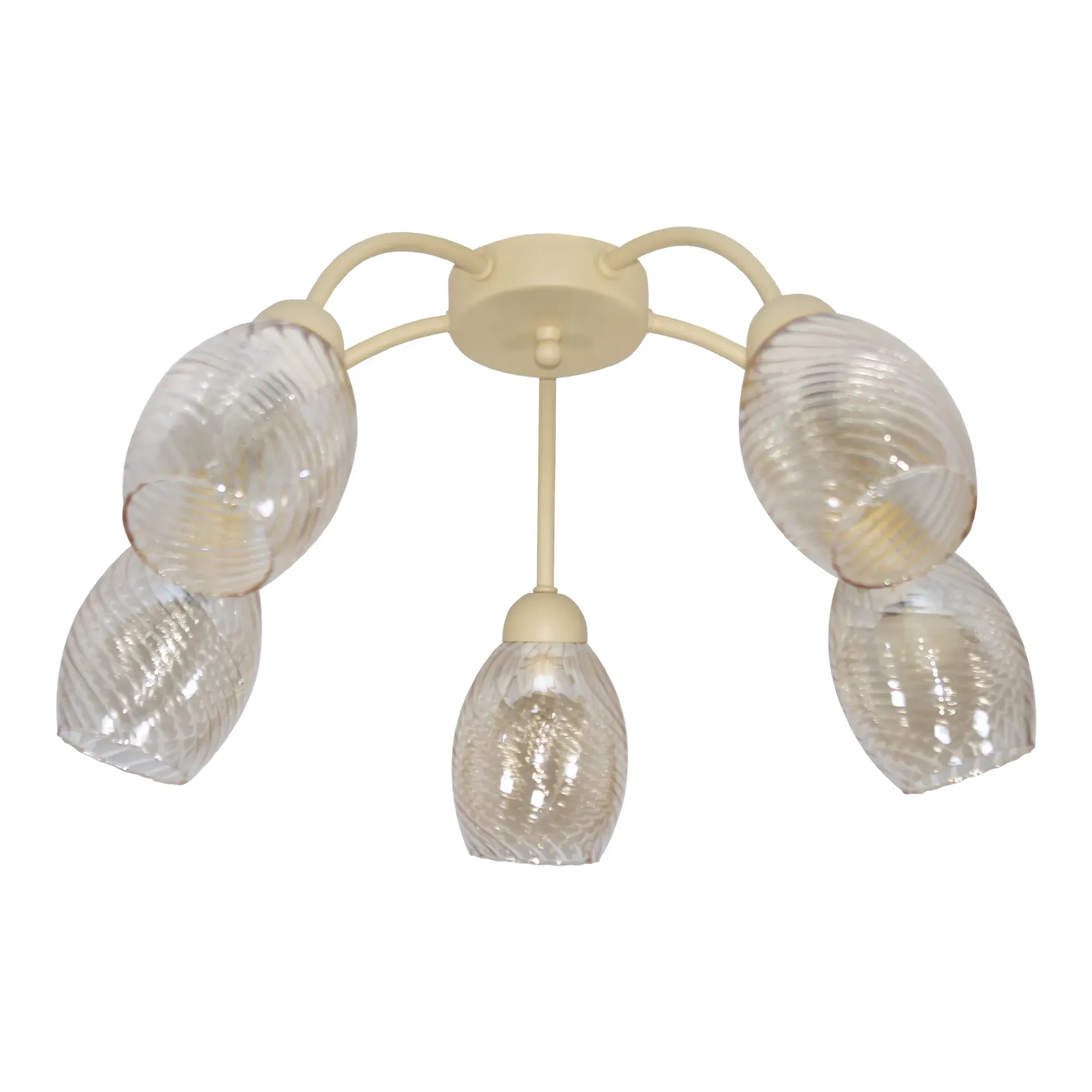 Светильник потолочный Валенсия 151 беж.муар. НПБ 01-5х60-113 Е14 ЭЛЕТЕХ 1005405436