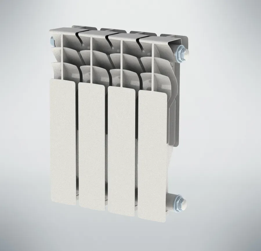 Радиатор алюминиевый секционный 350/100/12 боковое подключение НРЗ БП-00014001