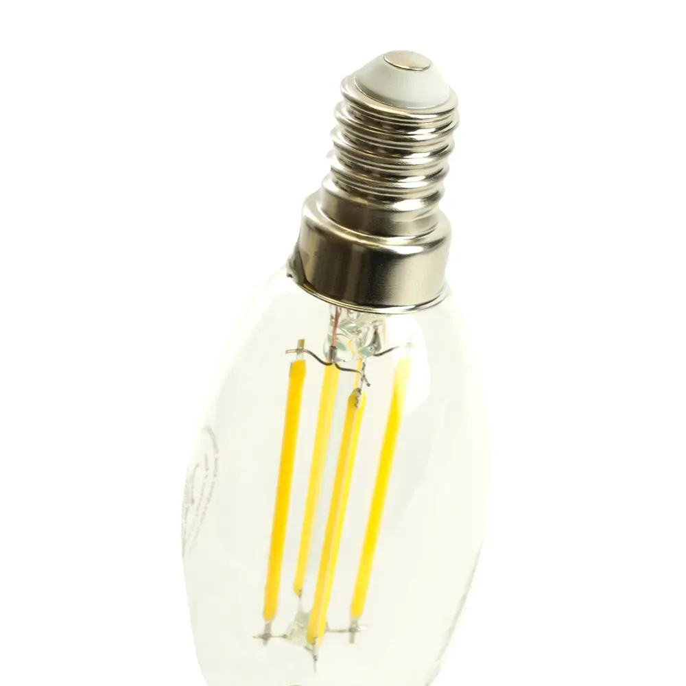 Лампа светодиодная LED 6вт Е14 дневной свеча FILAMENT Feron.PRO