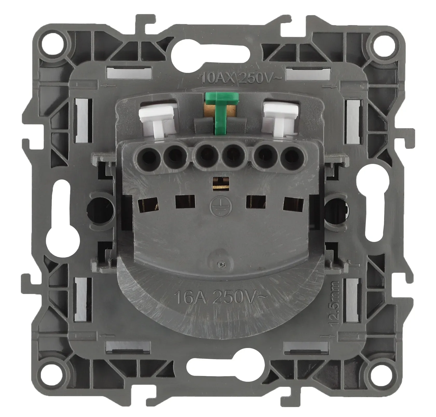 Розетка 2P+E Schuko, 16A-250В, б.л., Эра12, белый, 12-2001-01 б0014681