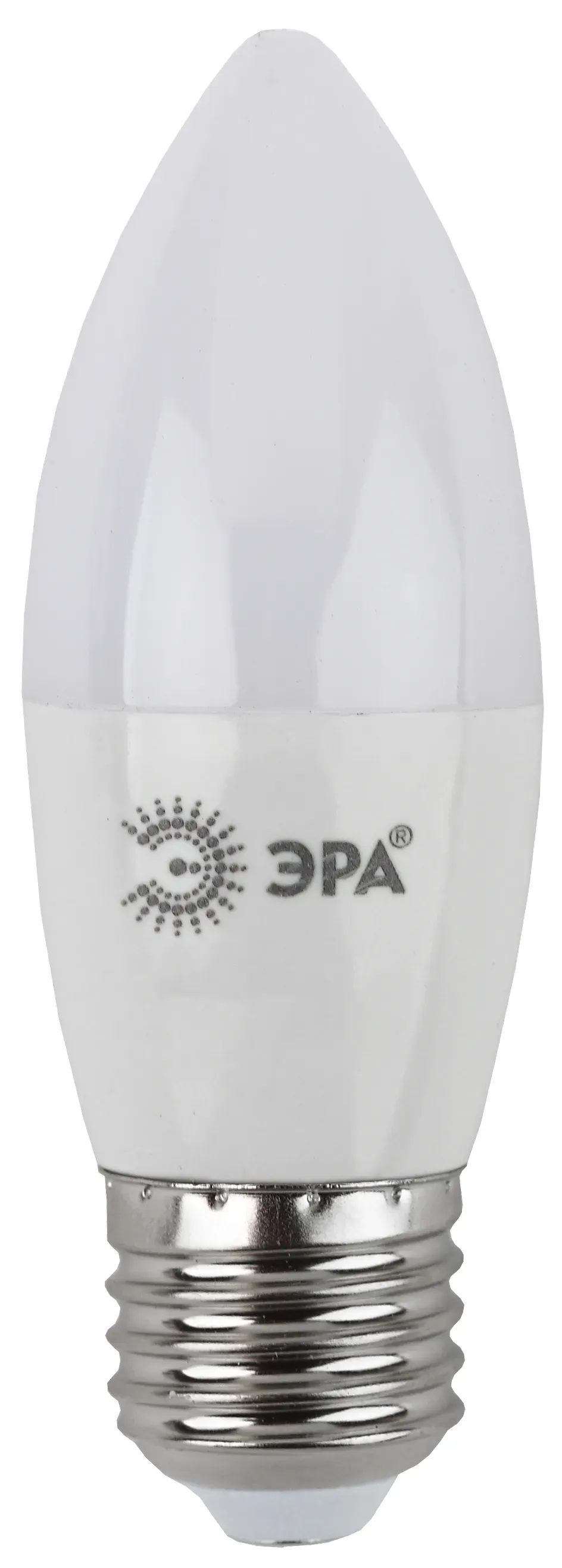 Лампа светодиодная led b35-9w-860-e27 (диод, свеча, 9вт, хол, e27 (10/100/3500) ЭРА Б0031410