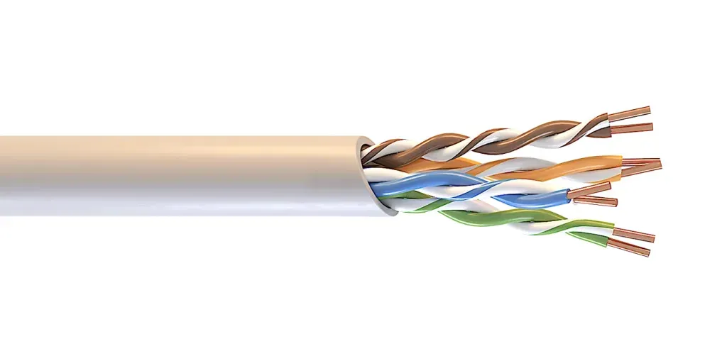 Кабель СегментЛАН U/UTP Cat5e PVCLSнг(А)-FRLS 2х2х0.52