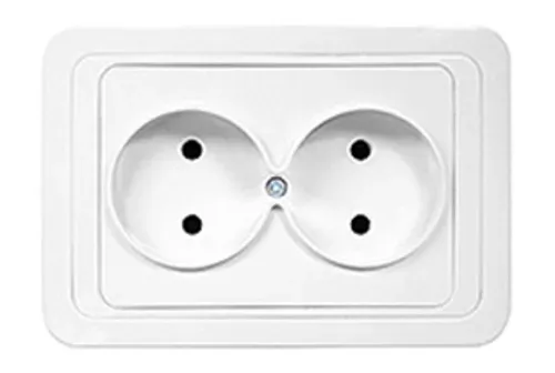 Беларусь Розетка скрытая двойная 10 А БелТИЗ Розетка РСУ2-10