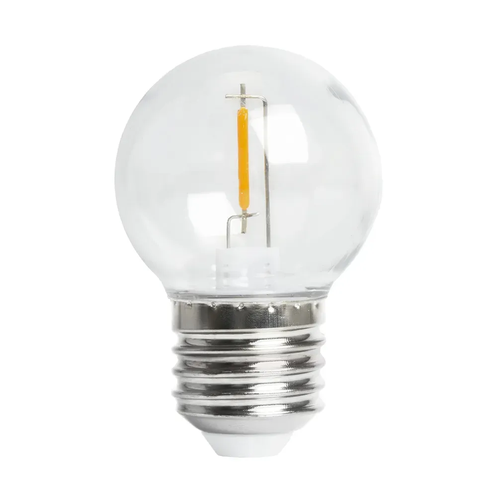 Лампа светодиодная LED 2вт Е27 2700К шар филамент