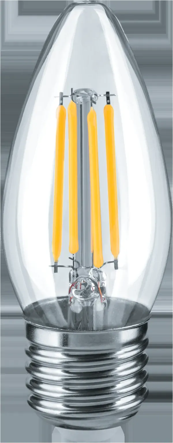 Лампа светодиодная led 6вт е27 белый свеча filament NAVIGATOR GROUP 21356