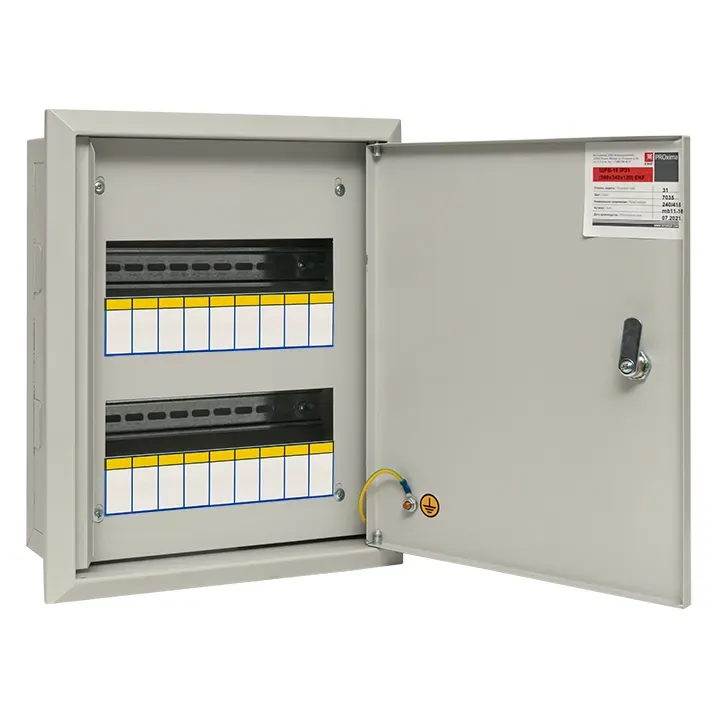 Щит распределительный встраиваемый щрв-18з ip30 390х340х120 с замком EKF MB11-18