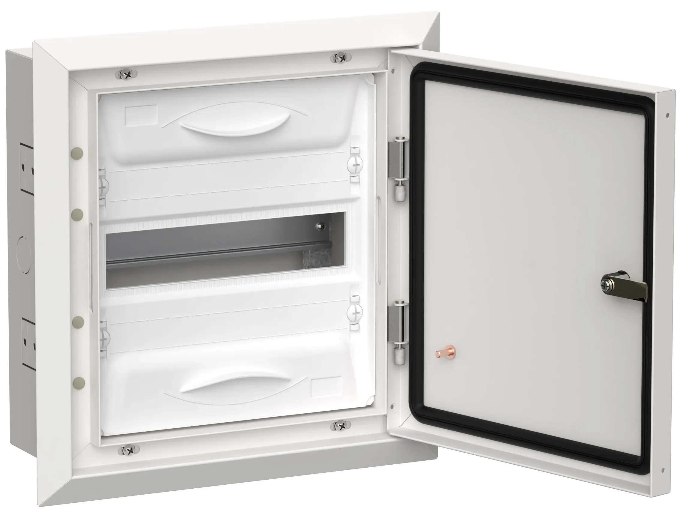 Titan 5 корпус металлический щрв-12 (1х12) 380х365х130мм ip31 белый (одна дверь) IEK TI5-50-V-012-31