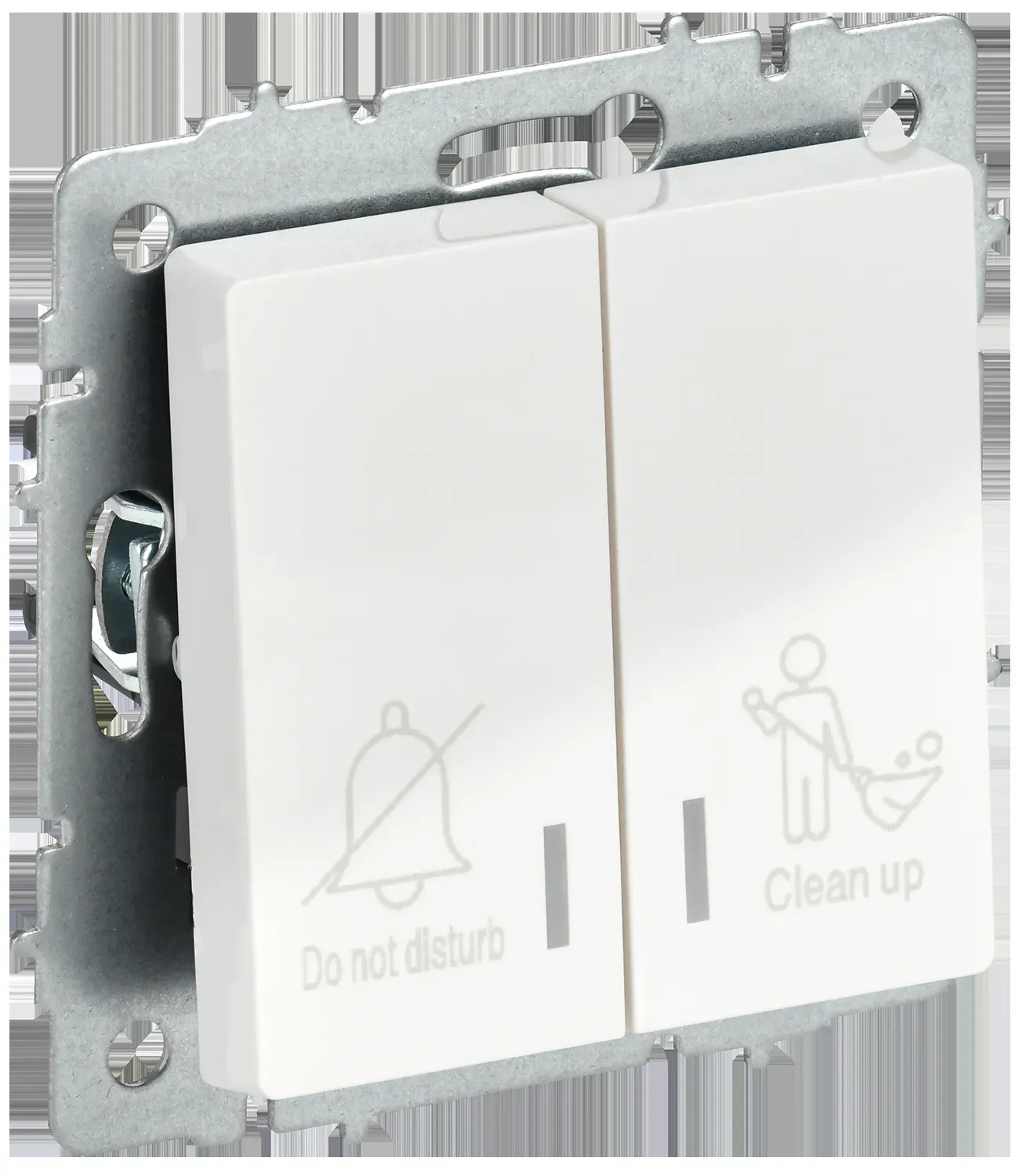 BRITE Выключатель 2-клавишный с индикацией для отелей 10А ВС10-2-9-БрБ белый IEK IEK BR-V20-2-10-K01