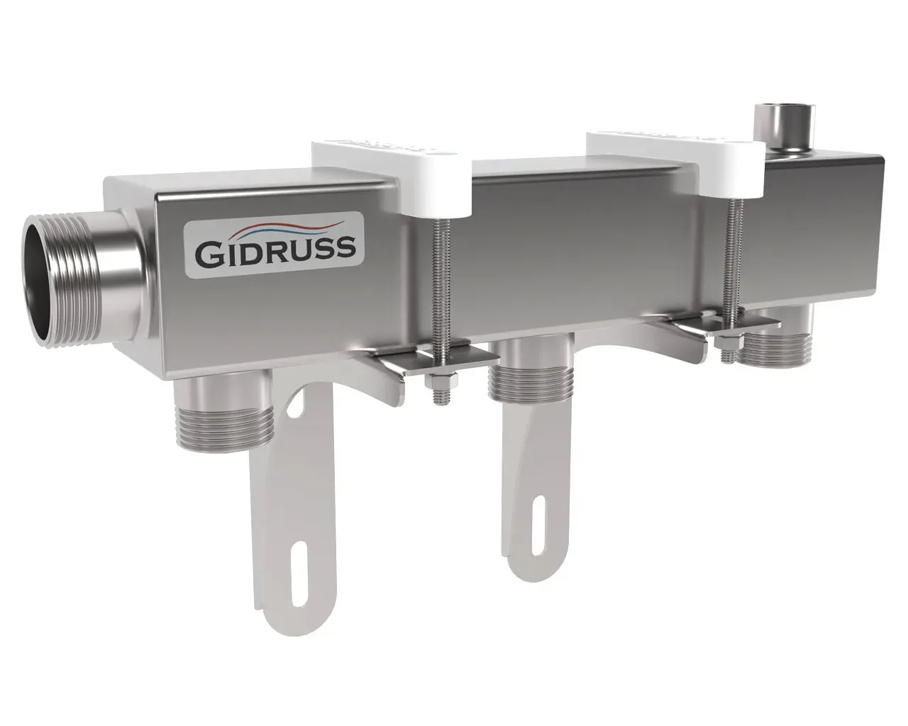 Коллектор распределительный DMSS-32-25x3 на 3 контура G 1', магистральное подключение G1 1/4', нерж сталь Gidruss 1G 00433 17