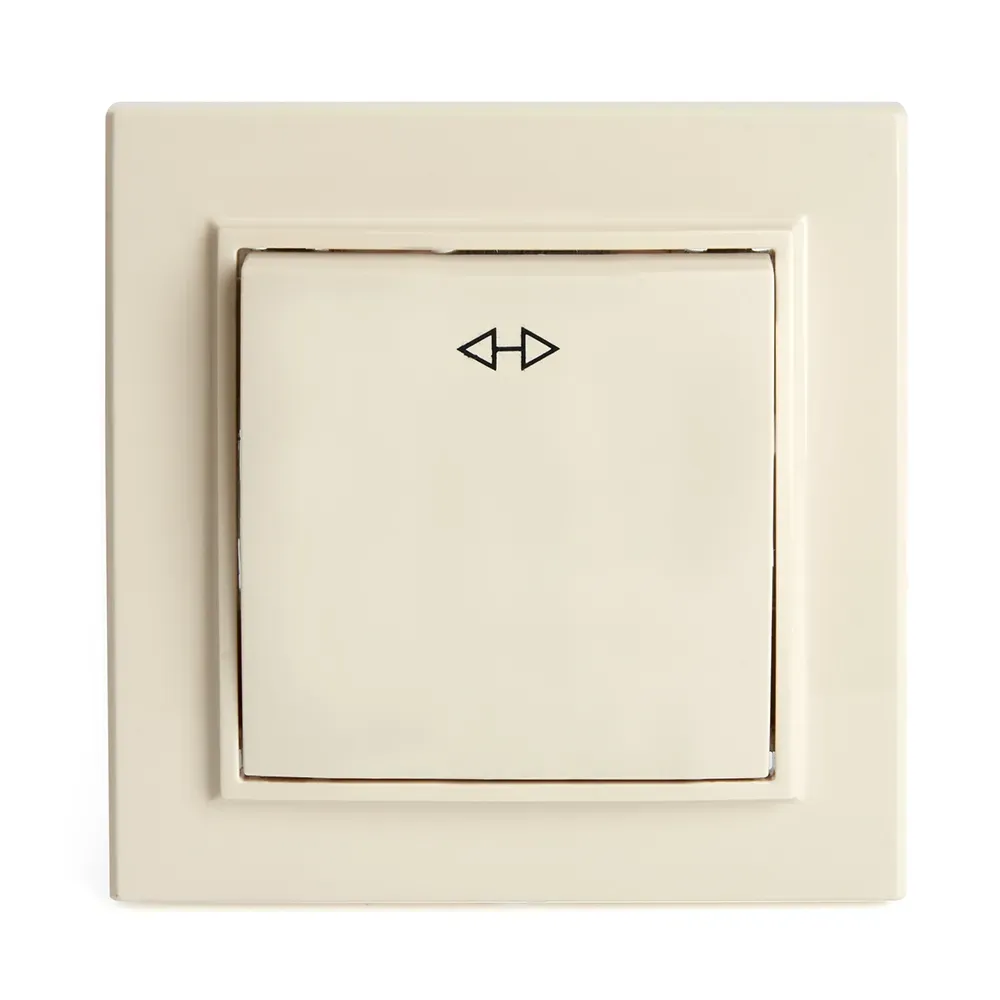 Переключатель одноклавишный перекрестный, 250В, 10А, серия Эрна, слоновая кость, Stekker FERON 39926