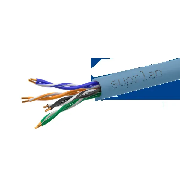 Витая пара SUPRLAN Premium U/UTP 5e 4x2x0.52 Cu PVC Project In. 305м (RUS Синий)