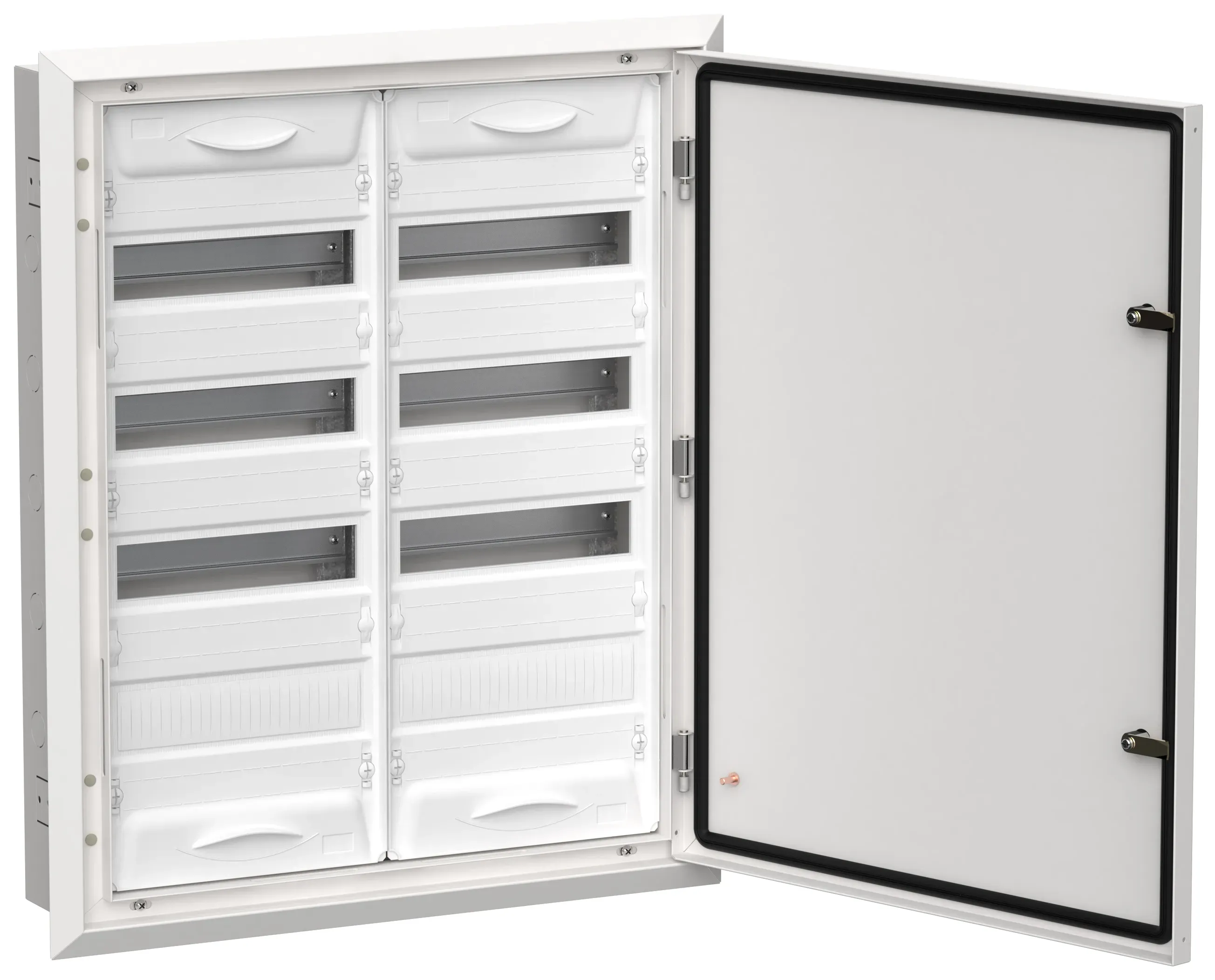 Titan 5 корпус металлический щрв-96 (2х48) 755х625х130мм ip31 белый (одна дверь) IEK TI5-50-V-2X048-31