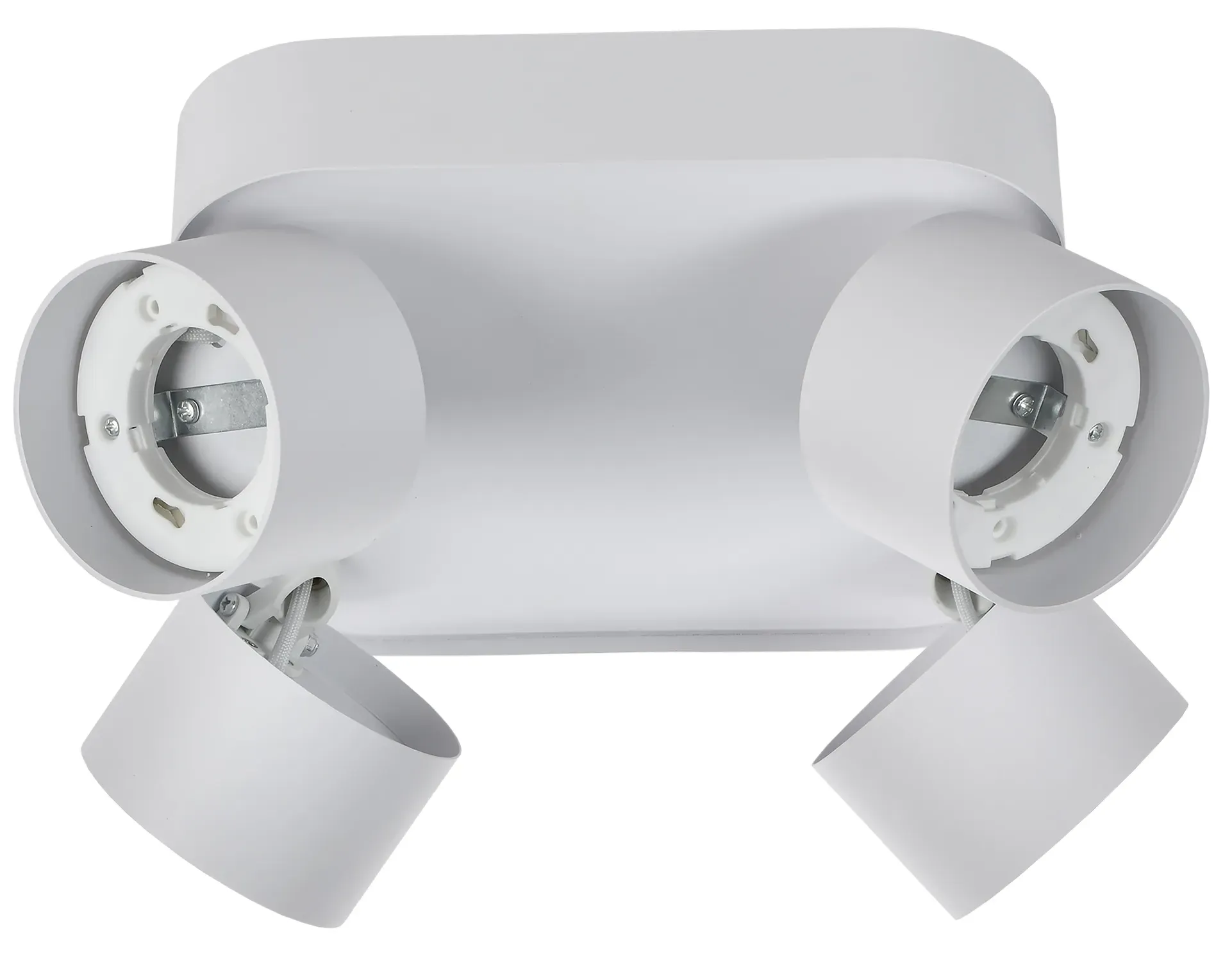 Светильник 4044 накладной потолочный под лампу 4хGX53 белый IEK IEK LT-UPB0-4044-GX53-1-K01