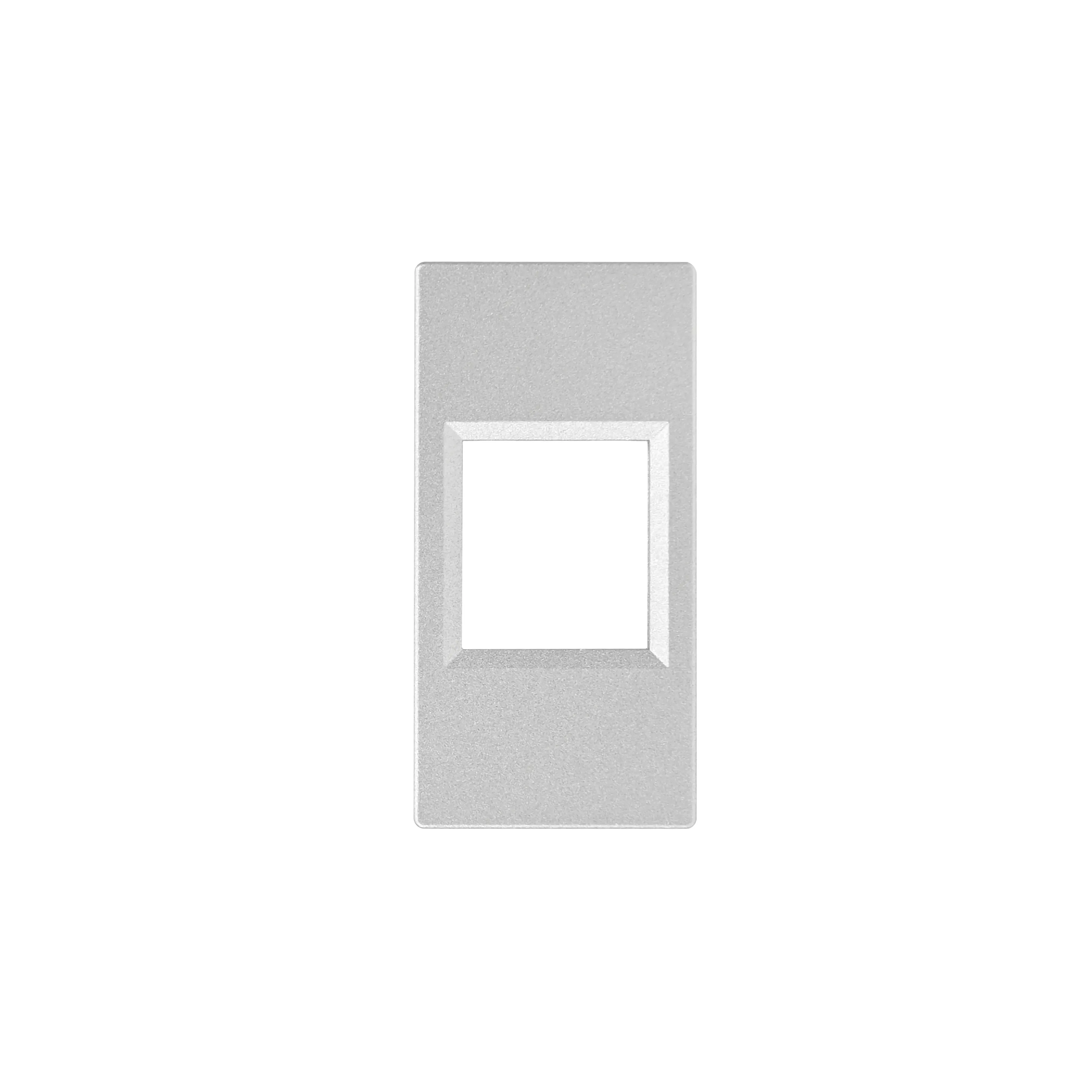 Лицевая плата W45 1мод (45х22.5) 1xKeystone алюминий SE (Потенциал) RIN-145-AL