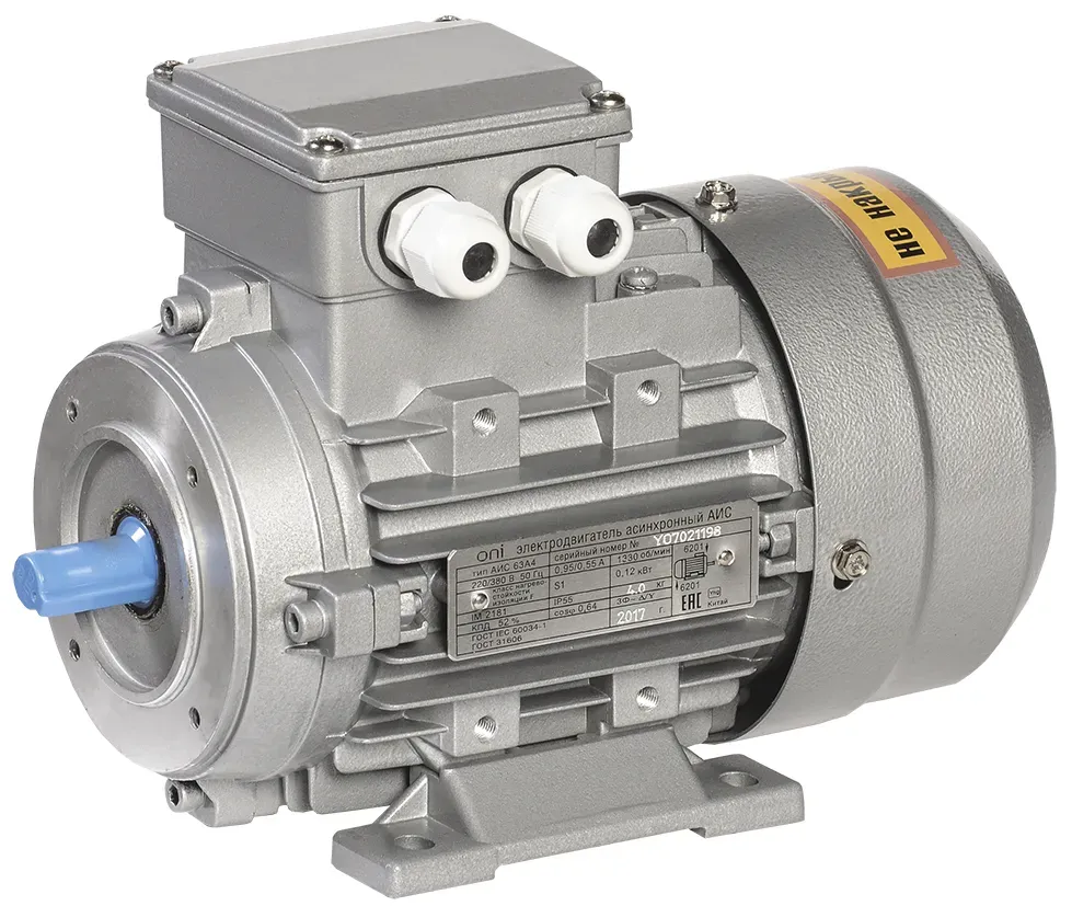 Электродвигатель трехфазный АИС 56A4 380В 0,06кВт 1500об/мин 2181 ONI (IEK) ONS056-A4-000-1-1521